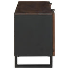 Meuble TV Design Marron Finition Noyer - 105 cm-Mon Meuble TV-Noyer-4