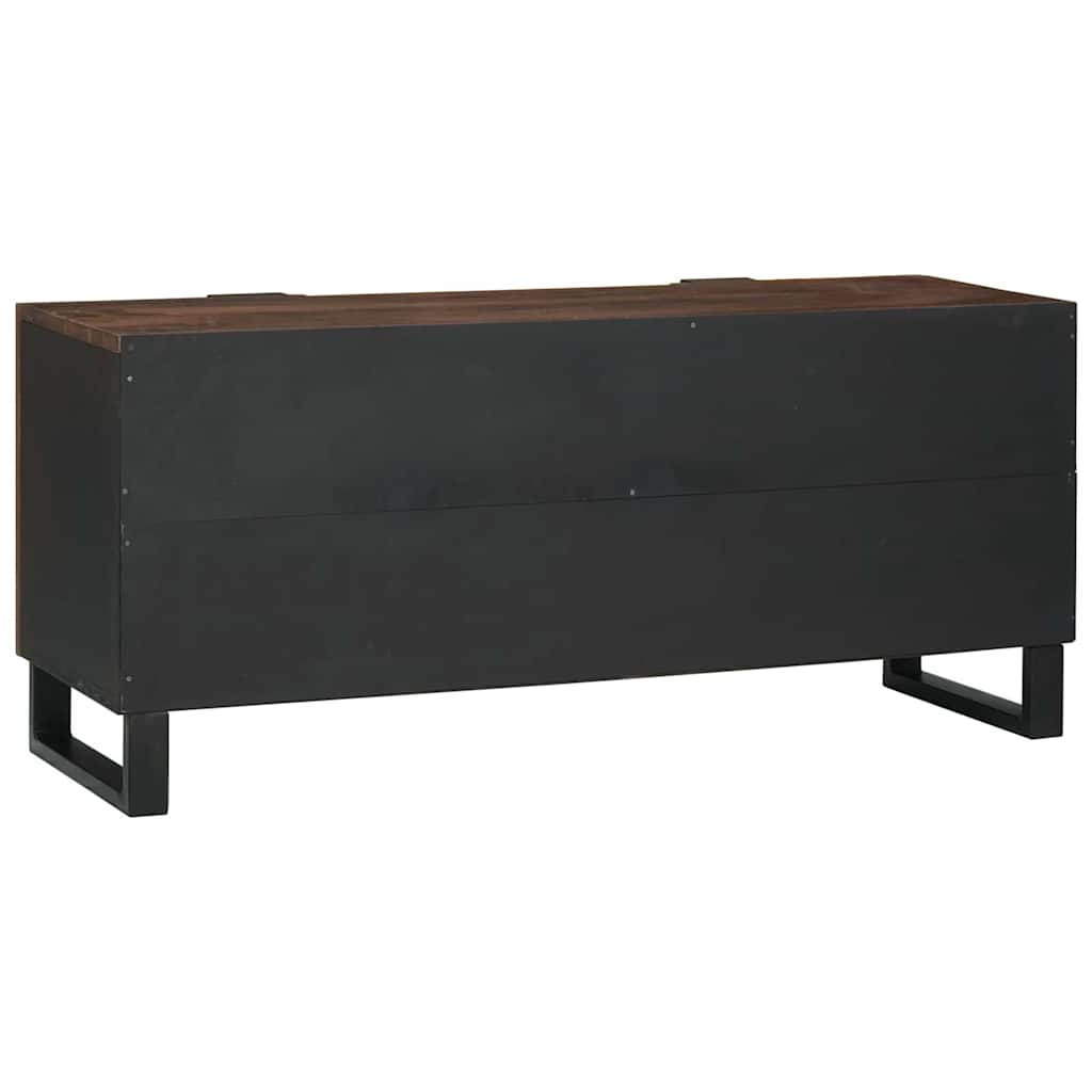 Meuble TV Design Marron Finition Noyer - 105 cm-Mon Meuble TV-Noyer-5