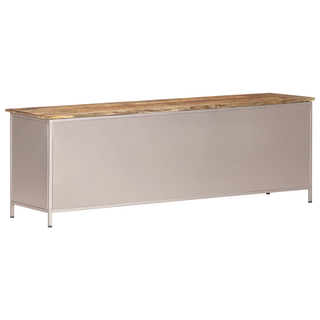 Meuble TV Design Moderne en Manguier et Fer - 120 cm-Mon Meuble TV-4