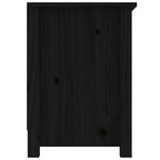 Meuble TV Design Noir en Pin Massif - 103 cm-Mon Meuble TV-Naturel-1-5