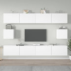 Meuble TV Design Noir et Bois - 6 Pièces-Mon Meuble TV-Blanc-100 cm-6-11