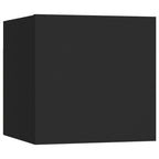Meuble TV Design Noir et Bois - 6 Pièces-Mon Meuble TV-Gris béton-80 cm-6-7