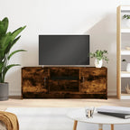 Meuble TV Design Scandinave Couleur Vieux Bois - 102 cm-Mon Meuble TV-Chêne fumé-16