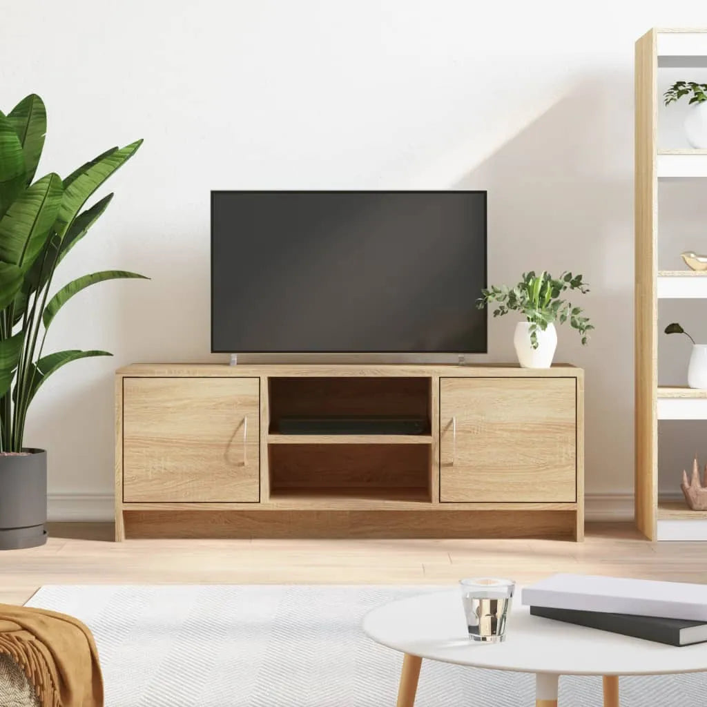 Meuble TV Design Scandinave Couleur Vieux Bois - 102 cm-Mon Meuble TV-Chêne sonoma-18