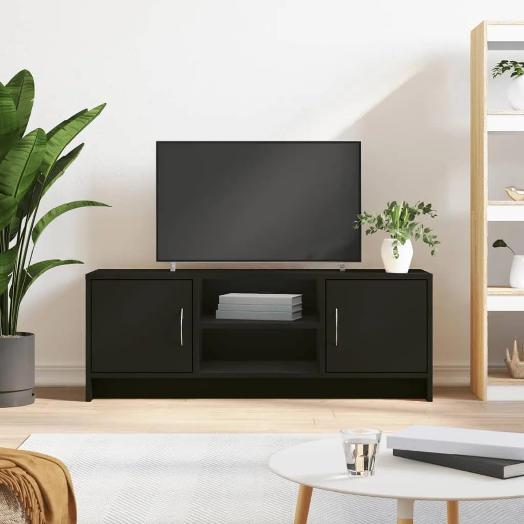 Meuble TV Design Scandinave Couleur Vieux Bois - 102 cm-Mon Meuble TV-Noir-17