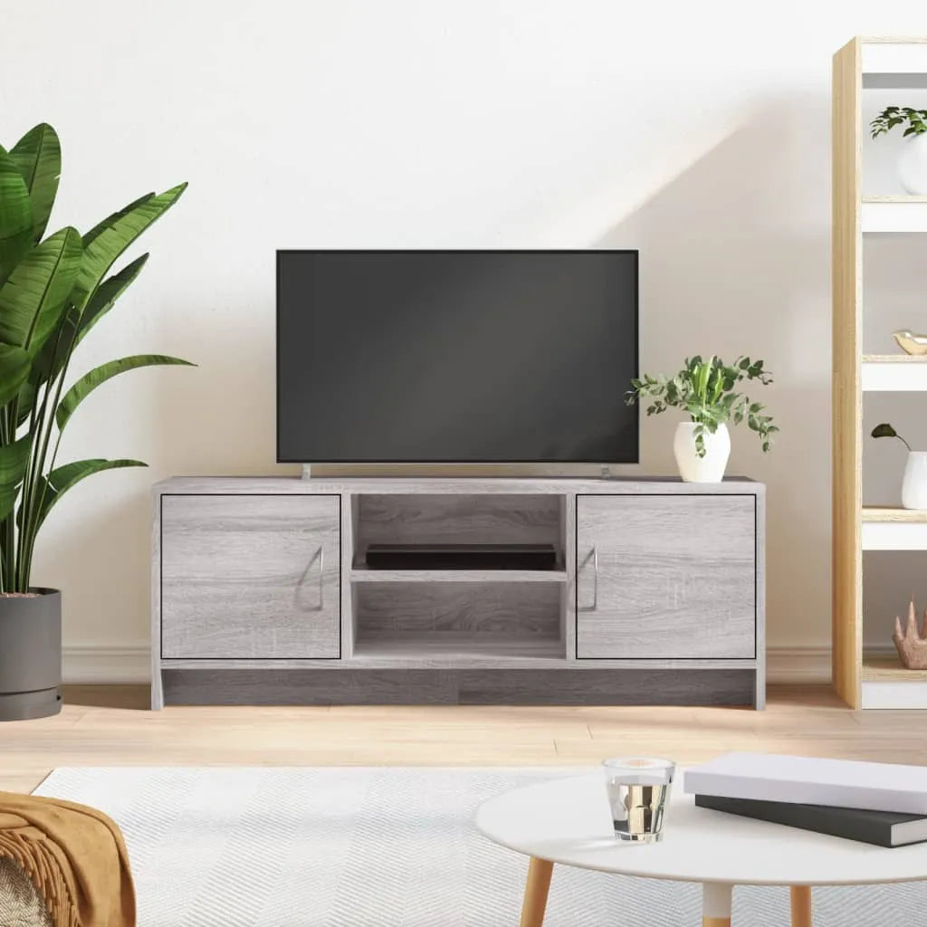 Meuble TV Design Scandinave Couleur Vieux Bois - 102 cm-Mon Meuble TV-Sonoma gris-11