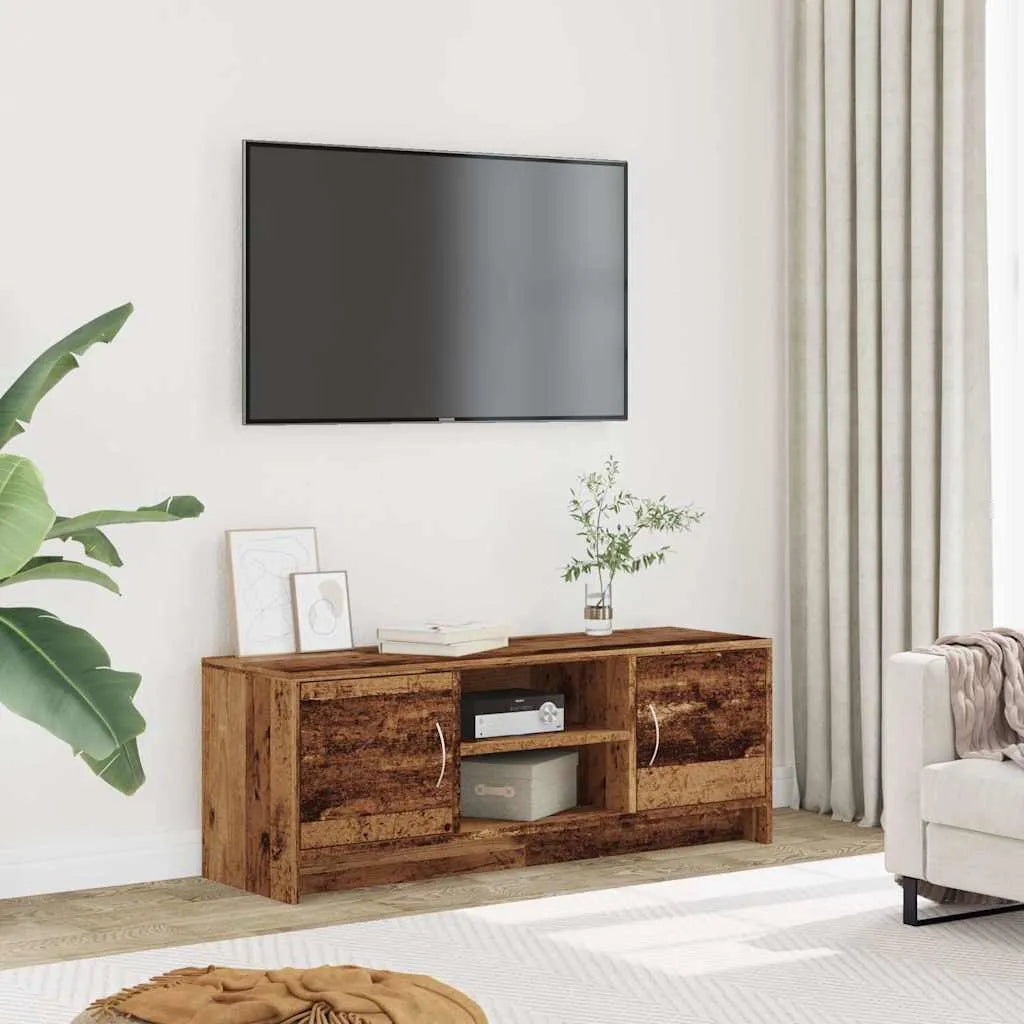 Meuble TV Design Scandinave Couleur Vieux Bois - 102 cm-Mon Meuble TV-Vieux bois-2
