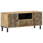 Meuble TV Design sur Pied en Manguier Massif - 105 cm-Mon Meuble TV-1