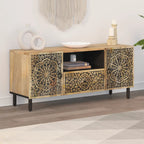 Meuble TV Design sur Pied en Manguier Massif - 105 cm-Mon Meuble TV-3