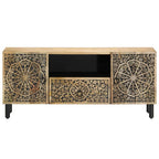 Meuble TV Design sur Pied en Manguier Massif - 105 cm-Mon Meuble TV-5