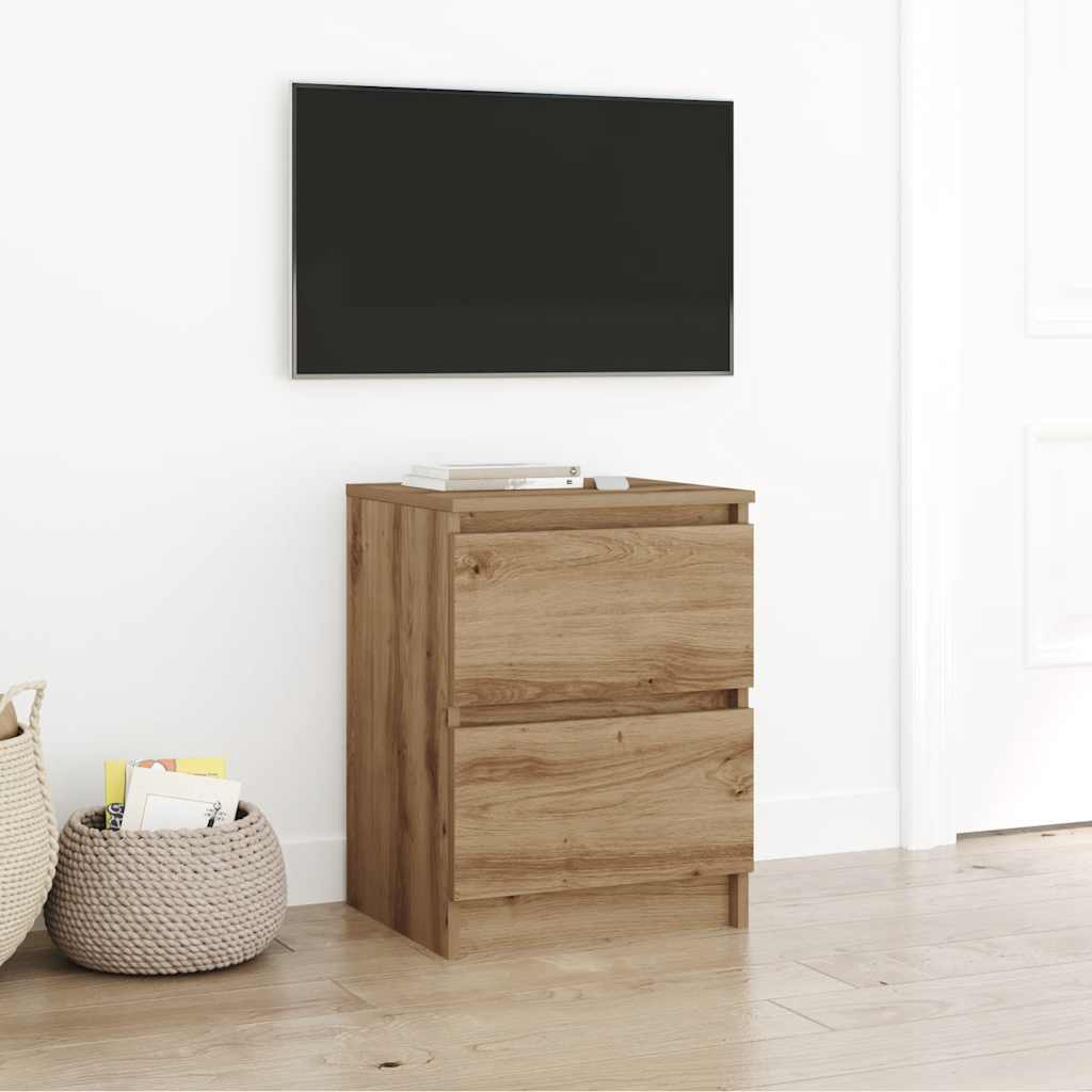 Meuble TV Effet Bois avec Tiroir - 40 cm-Mon Meuble TV-Chêne artisanal-40 cm-36