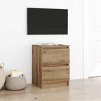 Meuble TV Effet Bois avec Tiroir - 40 cm-Mon Meuble TV-Chêne artisanal-40 cm-36