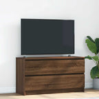 Meuble TV Effet Bois avec Tiroir - 40 cm-Mon Meuble TV-Chêne marron-100 cm-24