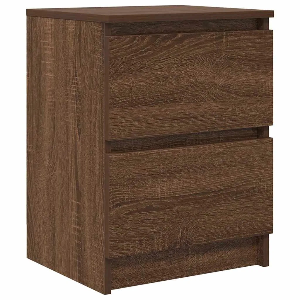 Meuble TV Effet Bois avec Tiroir - 40 cm-Mon Meuble TV-Chêne marron-80 cm-1