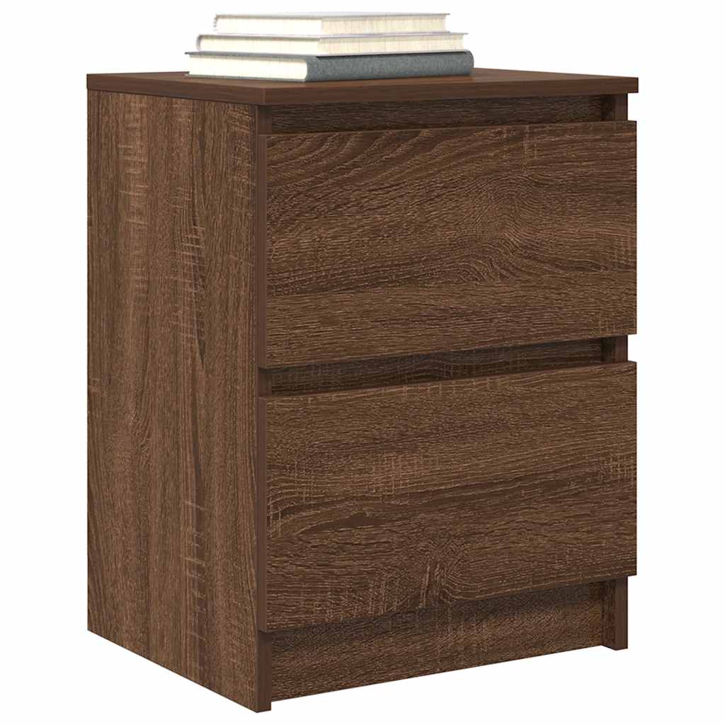 Meuble TV Effet Bois avec Tiroir - 40 cm-Mon Meuble TV-Chêne marron-80 cm-4