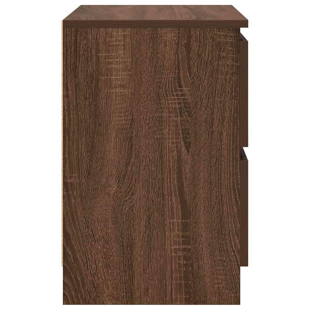 Meuble TV Effet Bois avec Tiroir - 40 cm-Mon Meuble TV-Chêne marron-80 cm-7