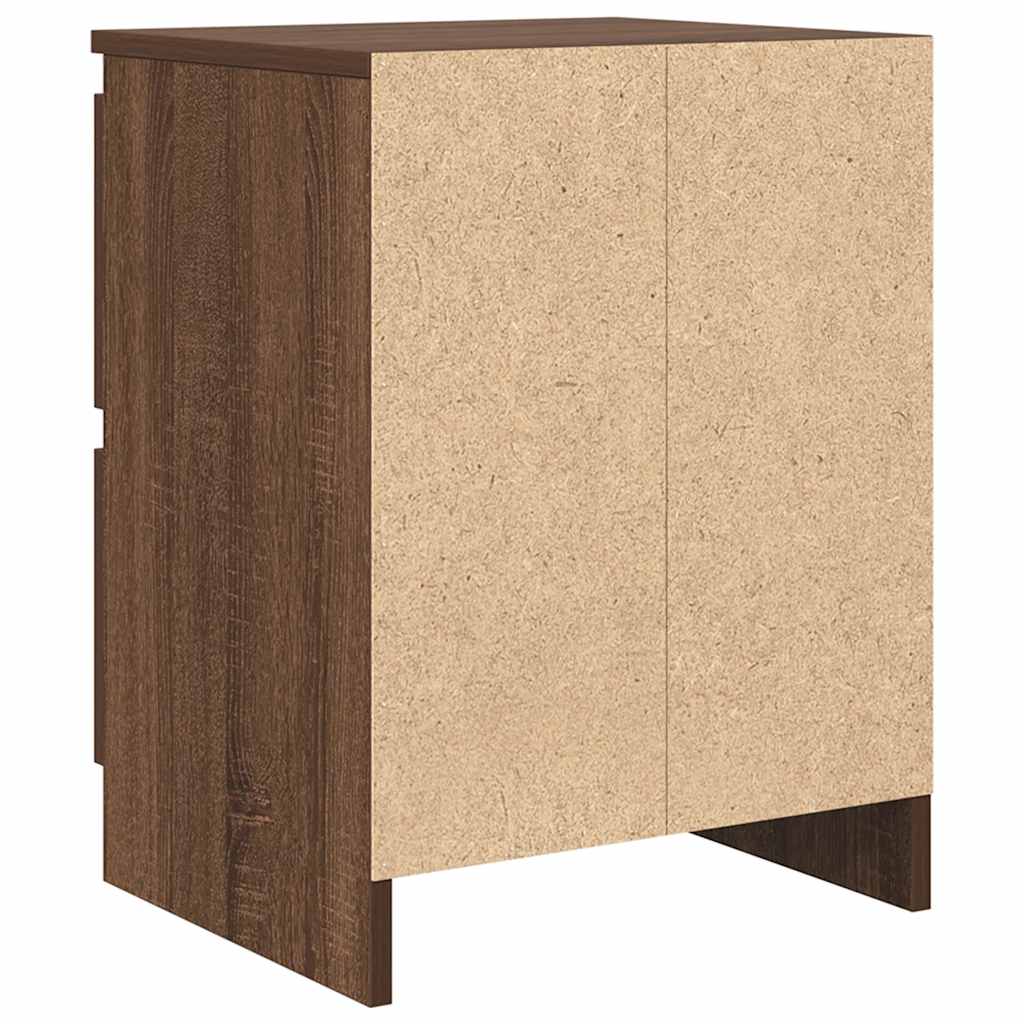 Meuble TV Effet Bois avec Tiroir - 40 cm-Mon Meuble TV-Chêne marron-80 cm-8