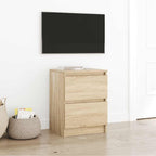 Meuble TV Effet Bois avec Tiroir - 40 cm-Mon Meuble TV-Chêne sonoma-40 cm-38
