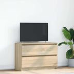 Meuble TV Effet Bois avec Tiroir - 40 cm-Mon Meuble TV-Chêne sonoma-80 cm-50