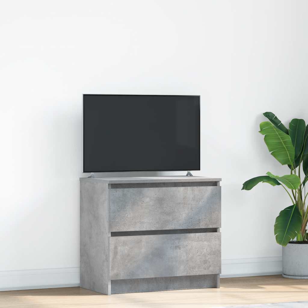 Meuble TV Effet Bois avec Tiroir - 40 cm-Mon Meuble TV-Gris béton-60 cm-42