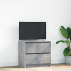 Meuble TV Effet Bois avec Tiroir - 40 cm-Mon Meuble TV-Gris béton-60 cm-42