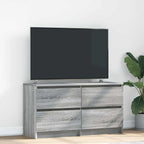 Meuble TV Effet Bois avec Tiroir - 40 cm-Mon Meuble TV-Sonoma gris-100 cm (4 tiroirs)-14