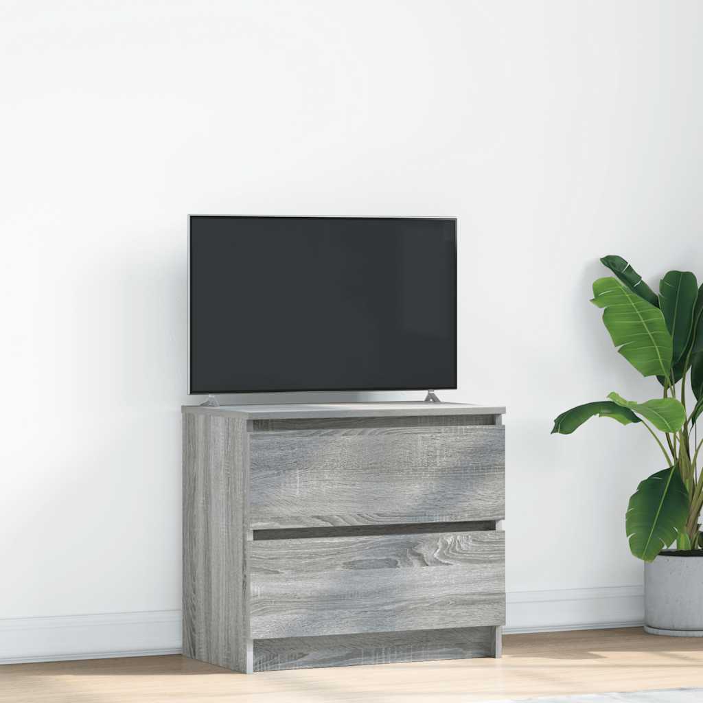 Meuble TV Effet Bois avec Tiroir - 40 cm-Mon Meuble TV-Sonoma gris-60 cm-41
