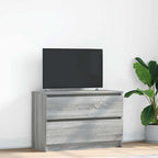 Meuble TV Effet Bois avec Tiroir - 40 cm-Mon Meuble TV-Sonoma gris-80 cm-47