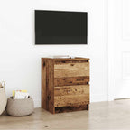 Meuble TV Effet Bois avec Tiroir - 40 cm-Mon Meuble TV-Vieux bois-40 cm-35