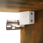 Meuble TV Effet Bois Chêne Fumé - Rangement 4 Pièces-Mon Meuble TV-Chêne noir-80 cm-4-12