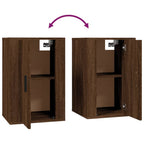 Meuble TV Effet Bois Chêne Marron - 100 cm-Mon Meuble TV-Gris béton-2-7