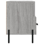 Meuble TV Effet Bois Clair Gris et Métal - 80 cm-Mon Meuble TV-Noir-1-7