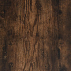 Meuble TV Effet Bois et Pied Métal Noir - 102 cm-Mon Meuble TV-Chêne fumé-9
