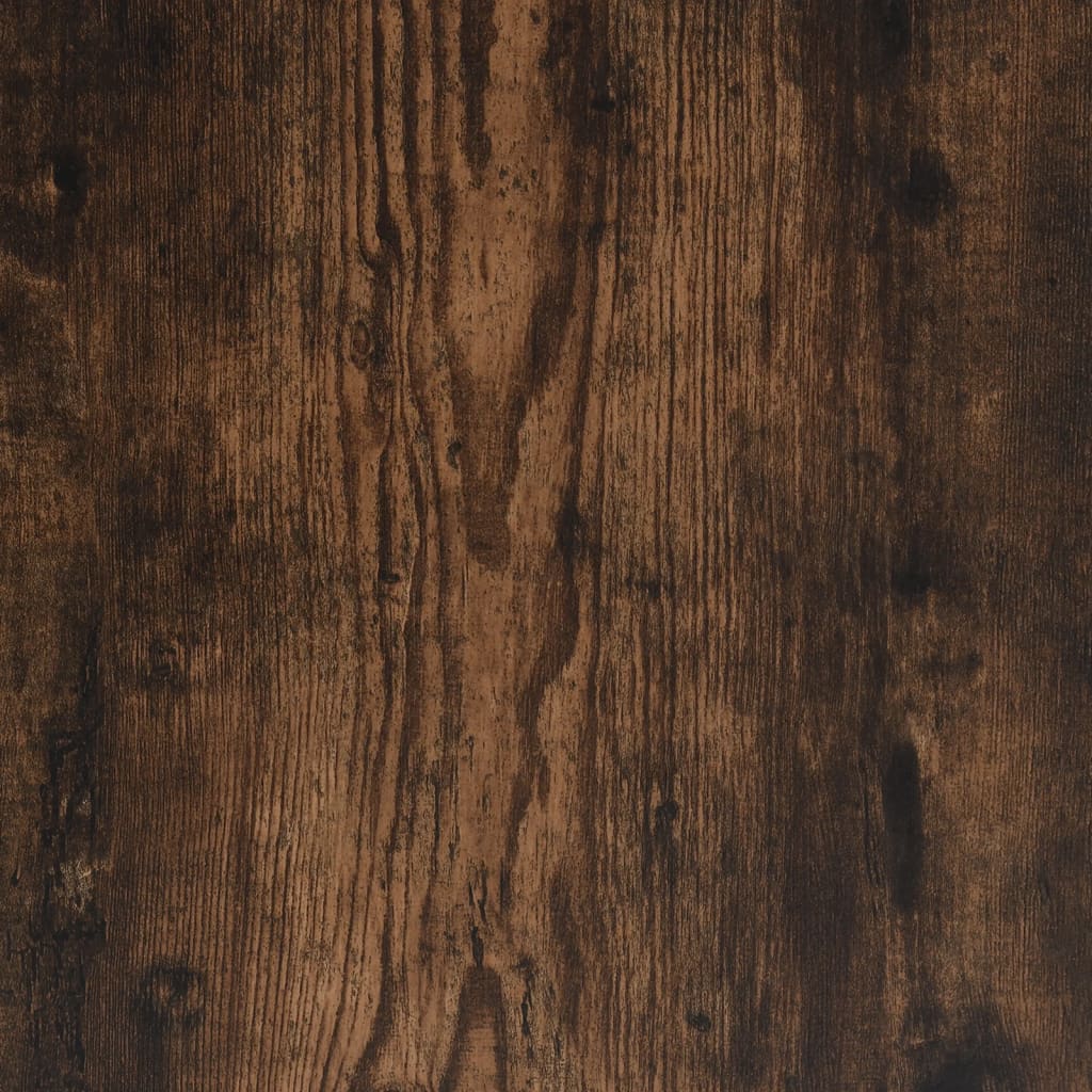 Meuble TV Effet Bois et Pied Métal Noir - 102 cm-Mon Meuble TV-Chêne fumé-9