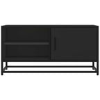 Meuble TV Effet Bois Gris et Noir - 80 cm-Mon Meuble TV-Noir-4