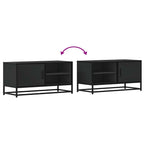Meuble TV Effet Bois Gris et Noir - 80 cm-Mon Meuble TV-Noir-8