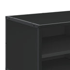 Meuble TV Effet Bois Gris et Noir - 80 cm-Mon Meuble TV-Noir-9