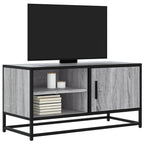 Meuble TV Effet Bois Gris et Noir - 80 cm-Mon Meuble TV-Sonoma gris-13