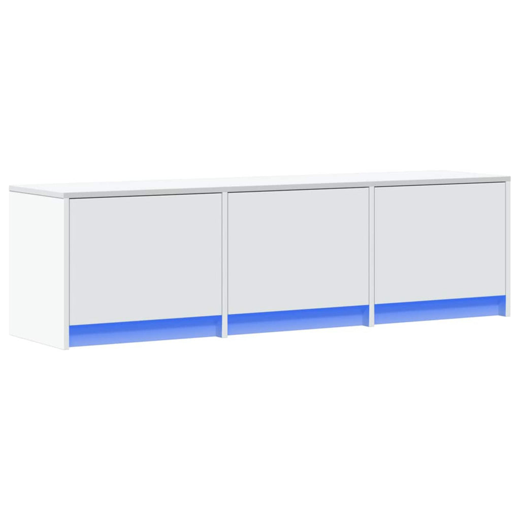 Meuble TV Effet Bois Gris Sonoma - 140 cm-Mon Meuble TV-Blanc-140 cm-19