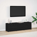 Meuble TV Effet Bois Gris Sonoma - 140 cm-Mon Meuble TV-Chêne noir-140 cm-14