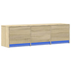 Meuble TV Effet Bois Gris Sonoma - 140 cm-Mon Meuble TV-Chêne sonoma-140 cm-21