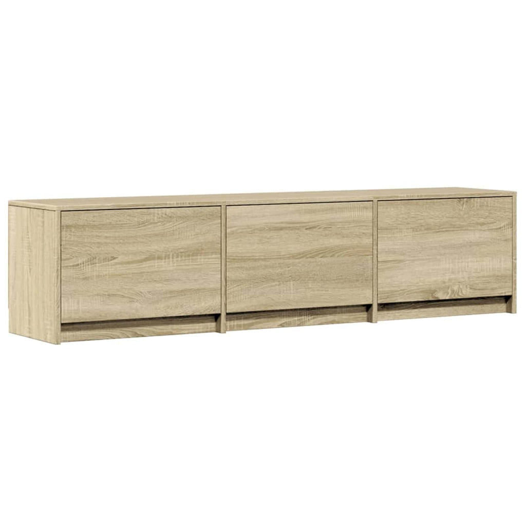 Meuble TV Effet Bois Gris Sonoma - 140 cm-Mon Meuble TV-Chêne sonoma-165 cm-22