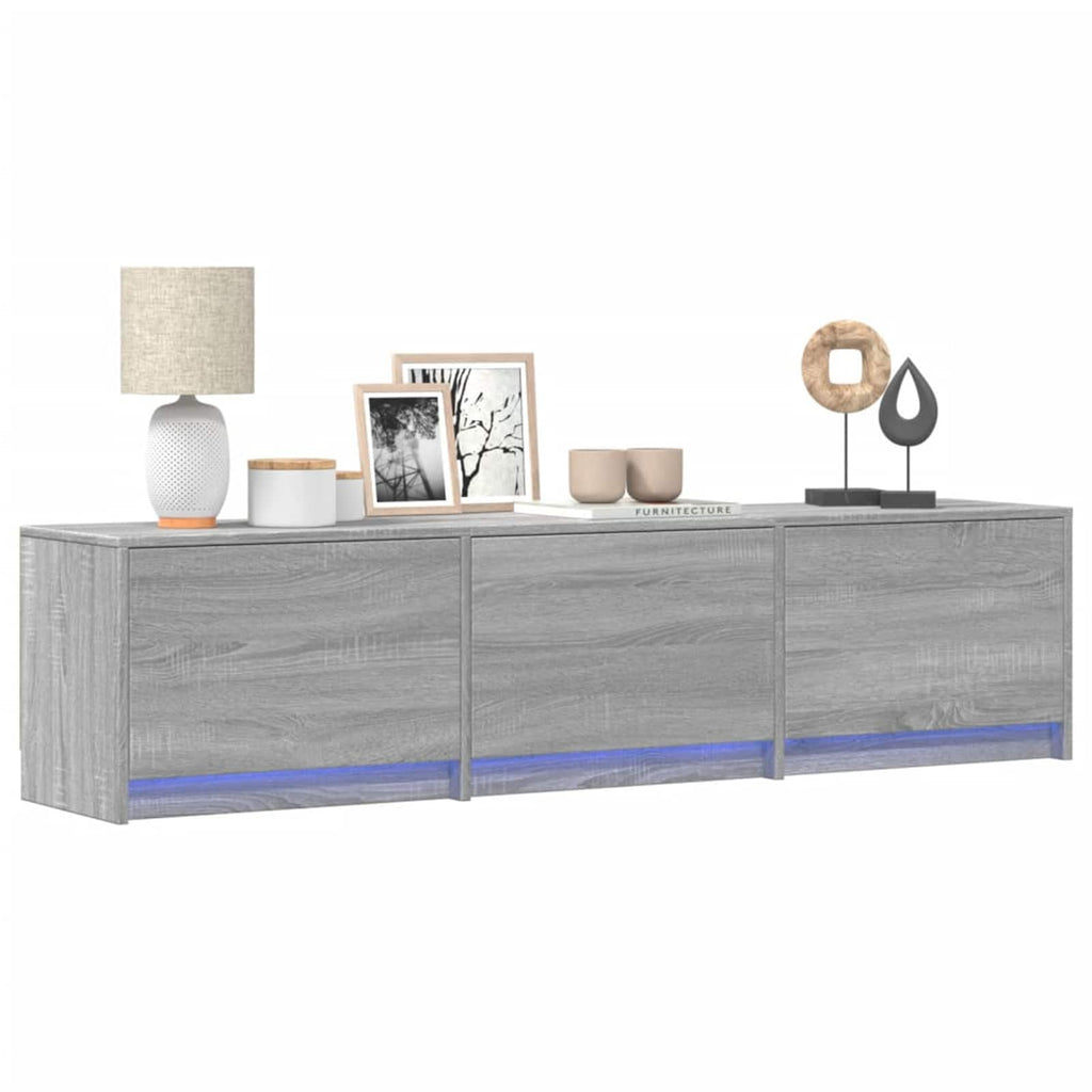Meuble TV Effet Bois Gris Sonoma - 140 cm-Mon Meuble TV-Sonoma gris-140 cm-2