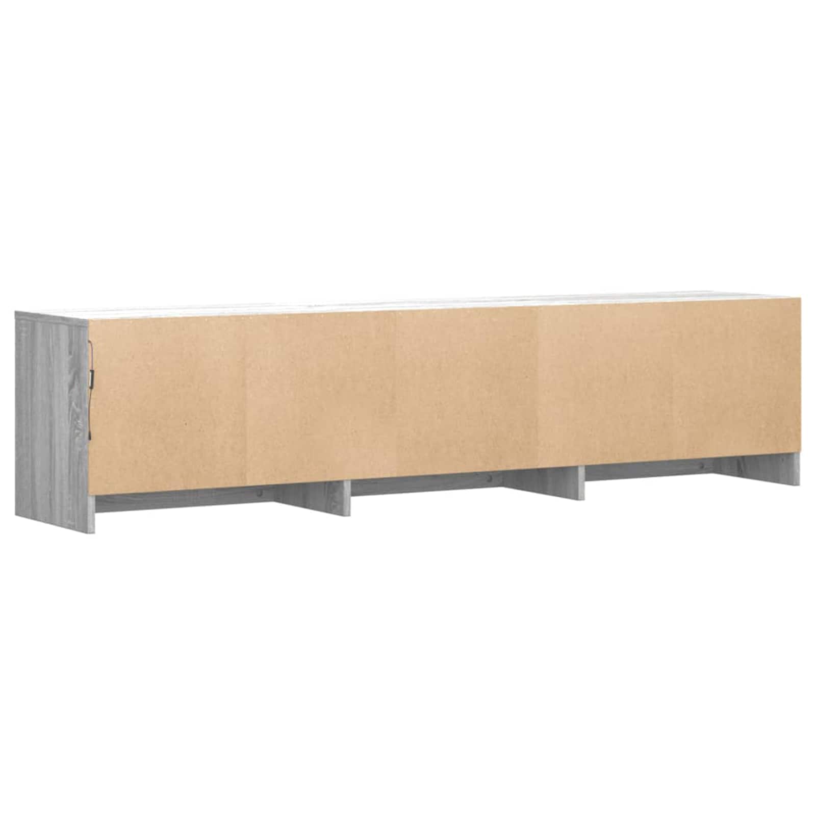 Meuble TV Effet Bois Gris Sonoma - 140 cm-Mon Meuble TV-Sonoma gris-140 cm-8