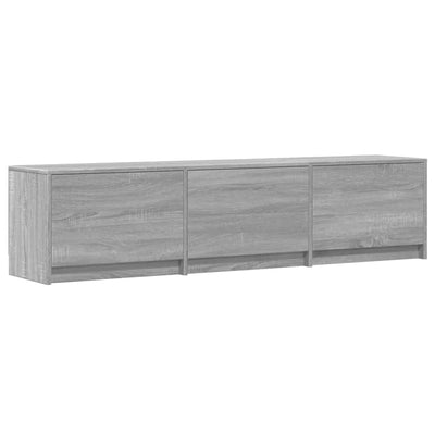 Meuble TV Effet Bois Gris Sonoma - 140 cm