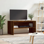 Meuble TV Effet Bois Marron - 80 cm-Mon Meuble TV-Chêne marron-13