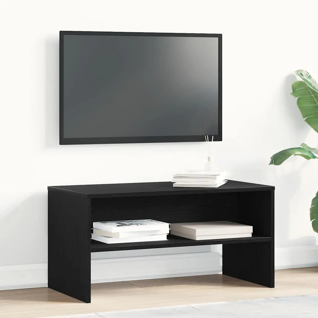 Meuble TV Effet Bois Marron - 80 cm-Mon Meuble TV-Chêne noir-14