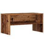 Meuble TV Effet Bois Marron - 80 cm-Mon Meuble TV-Vieux bois-1