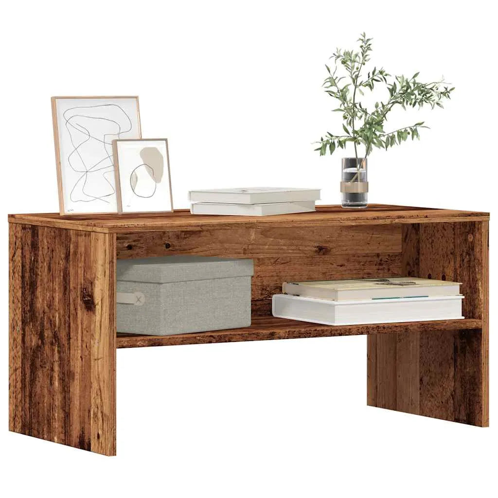 Meuble TV Effet Bois Marron - 80 cm-Mon Meuble TV-Vieux bois-3