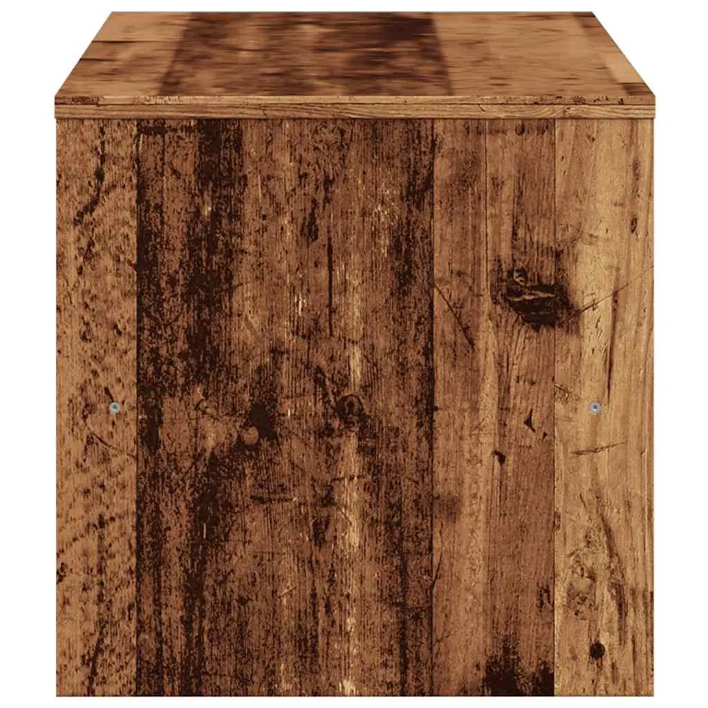 Meuble TV Effet Bois Marron - 80 cm-Mon Meuble TV-Vieux bois-5